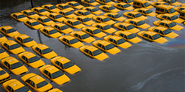 Sandy in NY: Yellow Cabs  